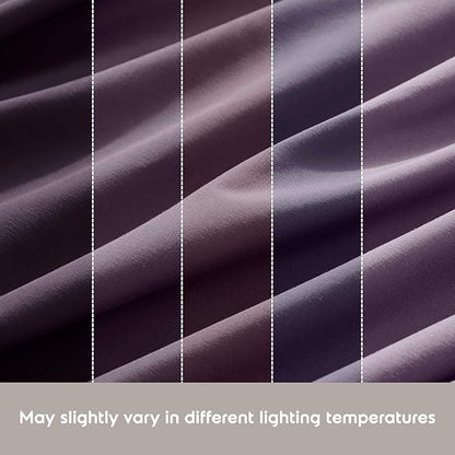 Nestl Sheet Set - 4Piece Full XL Size, Microfiber, Double Brushed Purple, Hotel Luxury, Extra Soft Bedding & Pillowcases