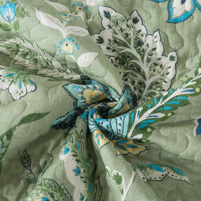 BEDIFANY California King Quilt Bedding Set - Cotton Lightweight Bedspread with Floral Pattern, 108x118 Inch All Season Oversized King Size Coverlet Set, 3 Piece (Quilt + 2 Pillow Shams)