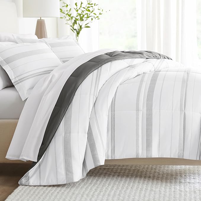 Linen Market Reversible Twin Size Comforter Set (3 Piece) - Bring Luxury Home with Our Soft and Lightweight Down Alternative Comforter Twin Set - This Includes Your Twin Comforter and 2 Pillow Shams