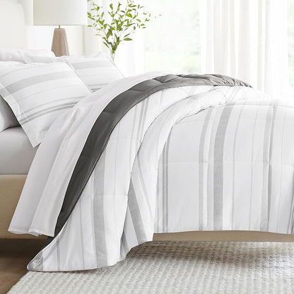 Linen Market Reversible Twin Size Comforter Set (3 Piece) - Bring Luxury Home with Our Soft and Lightweight Down Alternative Comforter Twin Set - This Includes Your Twin Comforter and 2 Pillow Shams