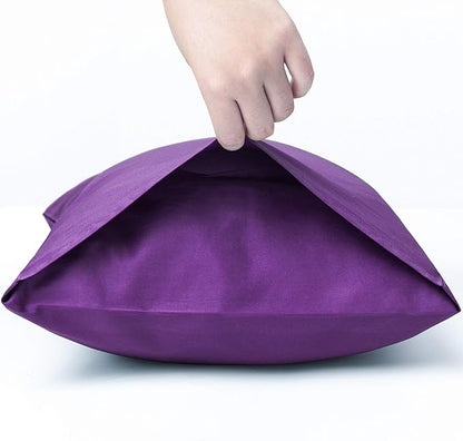 NTBAY Egyptian Cotton King Pillowcases - Set of 2, 500 Thread Count Cotton Pillowcases - Soft and Breathable Envelope Closure Pillow Cases - 20x36 Pillow Covers for Bed, Purple