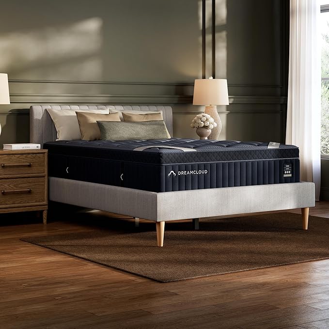 DreamCloud Luxe 14" Twin Mattress - Luxury Hybrid Gel Memory Foam - 365 Night Trial - Back Pain Relief - Fiberglass Free - Forever Warranty - Mattress in a Box - CertiPUR-US Certified