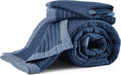 Bedsure Navy Quilts King Size - King Quilt Bedding Set Bedspread Coverlet, Lightweight Corduroy Pattern Bedspread, 3-Piece Set with 106"x96" Coverlet & 2 Pillow Shams, All-Season Soft Microfiber