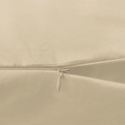 Elegant Comfort Luxury Ultra-Soft 1-Piece Body Pillowcase - 1500 Premium Hotel Quality Microfiber Double Brushed - Wrinkle Resistant, Body Pillowcase Size, Cream