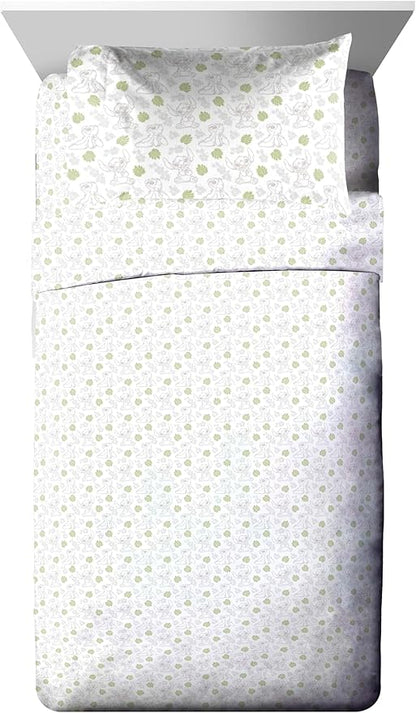 Jay Franco Disney Lilo and Stitch Twin Size Comforter Set - 5 Piece Bedding Includes Sheet Set & Pillow Covers - Super Soft Cozy Bedding