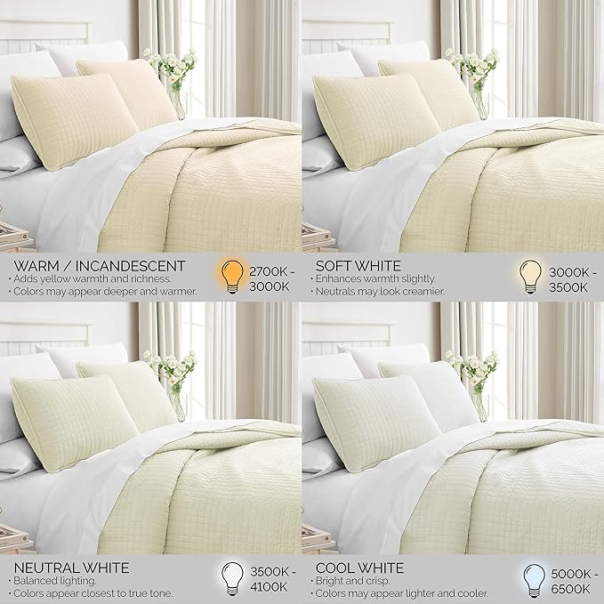 Southshore Fine Living, Inc. Twin XL Quilt Bedding Set, Soft Brushed Microfiber Bedspread Coverlet, Stain and Pet Hair Resistant Bedding, XL/Twin Size Quilt Set with 1 Pillow Sham, Cream