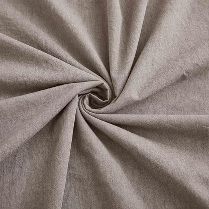 100% Cotton Duvet Cover King Size, Mauve Brown Linen-Like Natural Bedding Set with Zipper Closure (No Comforter), King Size, Duvet Cover (104"x90") x 1, Pillowsham(20"x36") x 2