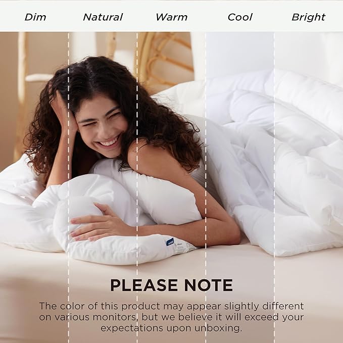 Bedsure Comforter Duvet Insert - Quilted Comforters Queen Plus Size, All Season Duvet, GentleSoft Down Alternative Bedding Blanket, with 8 Tabs, Gifts for Women/Men,White,Queen Plus 90 x 90 Inches