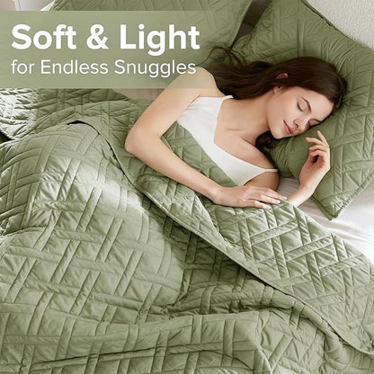 Comfort Spaces King Quilt Set Modern Reversible Diamond Coverlet King Bedding Set Cozy Quilted Winter Layer, All Season Lightweight Soft King Size Quilt, Kienna, Cal King Olive Green 3 Piece