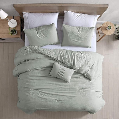 Modern Threads 4-Piece Garment-Washed Comforter Set Beck Spa Queen