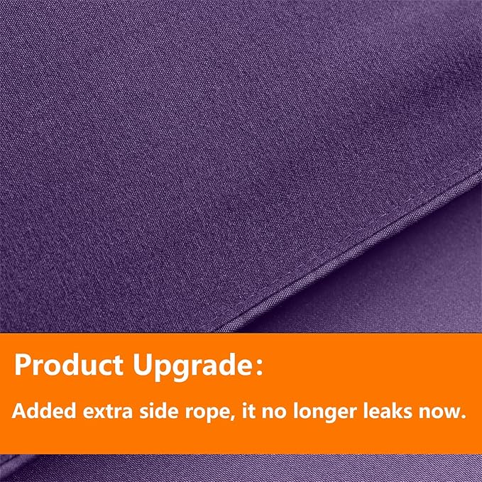TAIMIT Purple King Comforter Set - 7 Pieces, Bed in a Bag Bedding Sets with All Season Soft Quilted Warm Fluffy Comforter,Flat Sheet,Fitted Sheet,2 Pillow Shams,2 Pillowcases