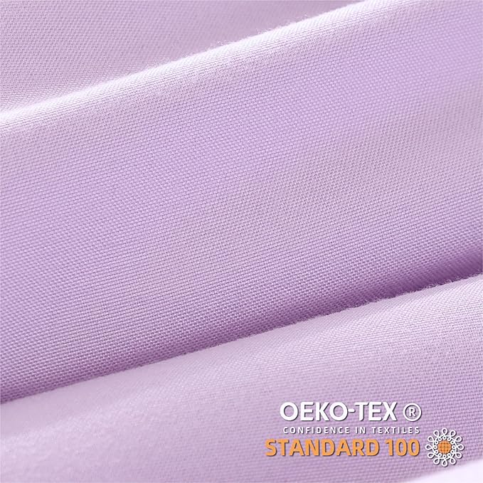 YIRDDEO Queen Comforter Set - Comforter Queen Size Sets with Ball Pom Fringe, Soft Bedding Set for All Seasons - 3 Pieces, 1 Comforter (90"x90") & 2 Pillow Shams (20"x30"), Lavender Purple