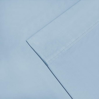 Superior 1200 Thread Count 100% Egyptian Cotton, Soft and Breathable, 2-Piece King Pillowcase Set Solid, Light Blue