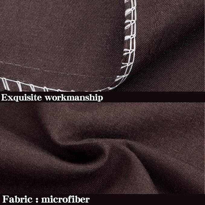 NTBAY Body Pillowcase - Brushed Microfiber 20x54 Pillowcase - Soft, Wrinkle-Free, Fade-Resistant, Stain-Resistant, Dark Brown Body Pillow Cover with Envelope Closure - 20x54 Inches, Dark Brown