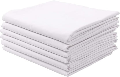 KAF Home Brushed Microfiber Pillow Cases Bulk Pack, Control Allergies and Ensure Sound Sleep, Set of 12, White