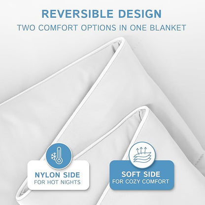 Four Seasons Essentials Cooling Comforter - King Size 106" x 90" - White