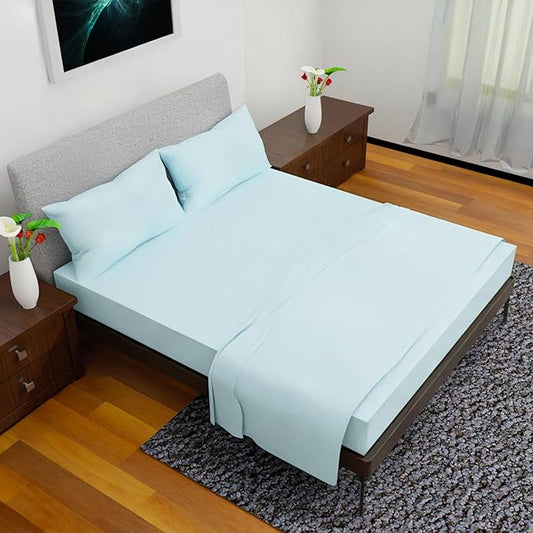 Royal Bliss King Size Sheets Set - 4 Piece Bedding - Wrinkle Free, Double Brushed, Cooling Bed Sheets - King Size (Aqua)