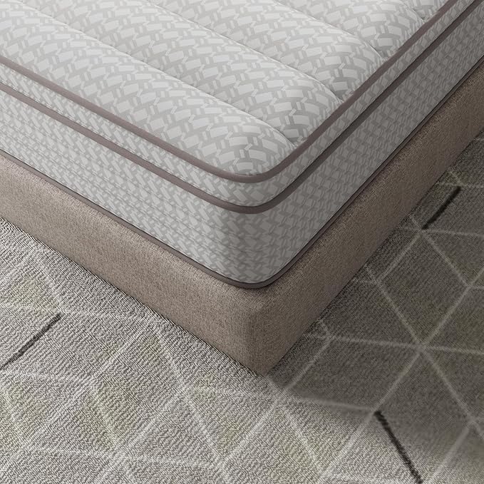 Novilla 12 Inch King Size Mattress in a Box, Hypoallergenic & Back Pain Relief, Hybrid King Mattresses with Smarts Coils, Fiberglass Free CertiPUR-US Certified Colchones No Box Spring Needed