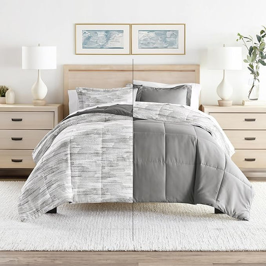 Linen Market Reversible King Size Comforter Set (3 Piece) - Bring Luxury Home with Our Soft and Lightweight Down Alternative Comforter King Set - This Includes Your King Comforter and 2 Pillow Shams