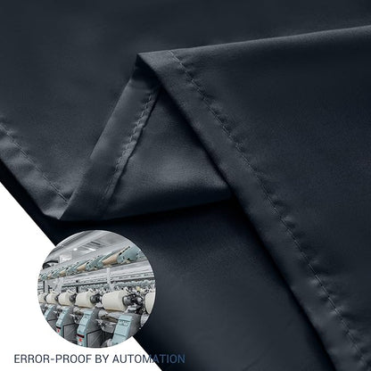 Pillowcases King 4 Pack, 20x36 Pillow Cases with Envelope Closure, Soft Plain Brushed Microfiber Covers Breathable Wrinkle-Resistant, Black