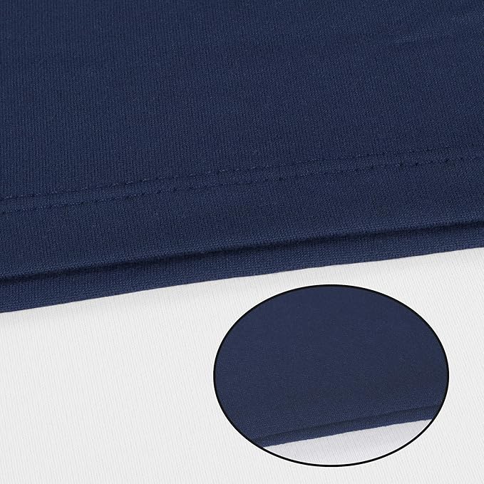 Stretch Pillowcases - Micro Jersey Knit & Ultra Soft, Standard Size - Set of 2 Pillow Cases, Navy