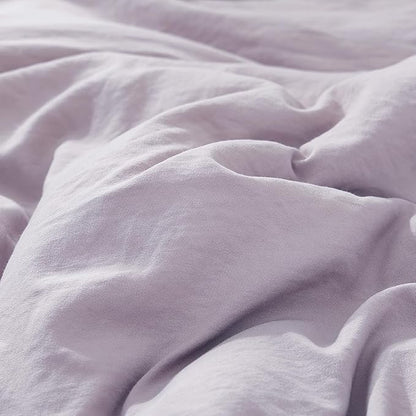 WRENSONGE Twin Comforter Set- 5 Pieces Lilac Twin Bed in a Bag, All Season Twin XL Bedding Sets with 1 Fitted Sheet, 1 Flat Sheet, 1 Pillow Sham and 1 Pillowcase