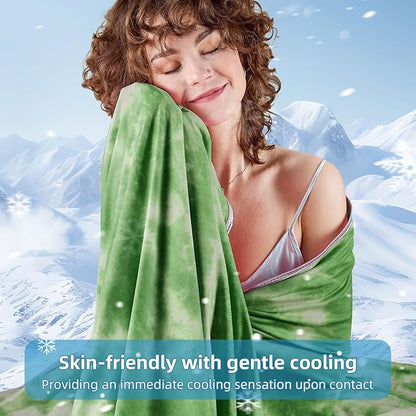 inhand Cooling Blanket Full Size (80"x90"), Cooling Blankets for Hot Sleepers, Absorbs Heat to Keep Adults Cool for Summer Nights Sweats, Thin Cold Lightweight Blanket for Couch Bed, All Season Use