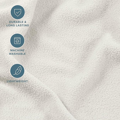 Bare Home Super Soft Fleece Sheet Set - Twin XL Size - Extra Plush Polar Fleece, No-Pilling Bed Sheets - All Season Cozy Warmth (Twin XL, Cream)