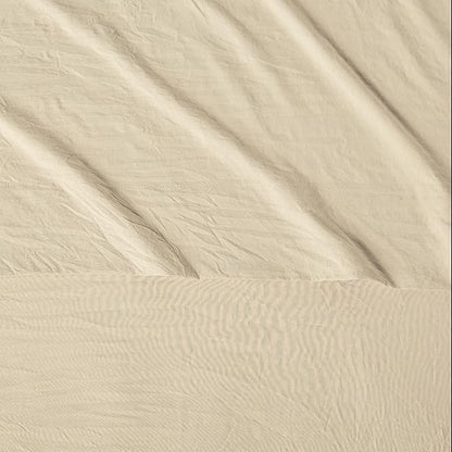 Amazon Basics Full Bed Sheet, 4-Piece Bedding Set, Double Brushed Microfiber, Ultra Soft, Easy Care, Beige