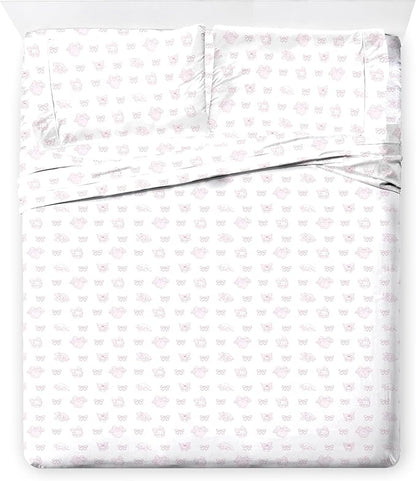 Jay Franco Comforter Set Includes Sheets and Pillow Covers - Soft and Cozy Bed Set for Stylish Room Decor, Official Licensed Bedding, Multi - Hello Kitty, 7 Piece King