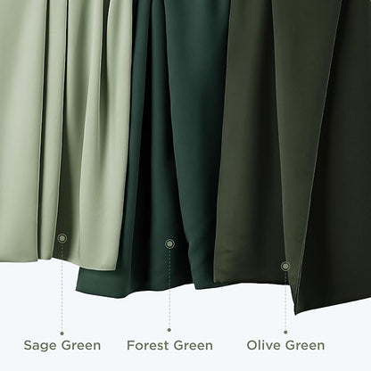 Bedsure Pillow Cases Standard Size, Cooling Pillow Cases, Rayon Derived from Bamboo Forest Green Pillowcases Standard Set of 2, PureWoven Silky Soft Pillow Covers with Envelope Closure, 20x26 Inches
