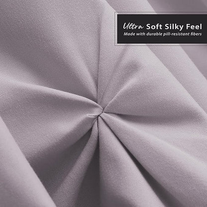 Nestl Dusty Purple Bed Skirt Twin Size, Pinch Pleat Twin Bed Skirt, 14" Inch Drop Twin Bedskirt, Hotel Quality Dusty Purple Bed Skirts, Microfiber Bedskirt for Twin Bed, Dusty Purple Twin Bed Skirt