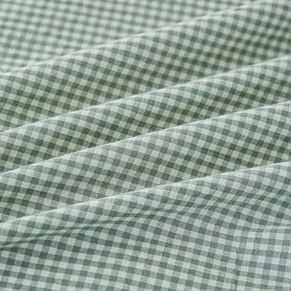 Sage Green Gingham Duvet Cover Twin Washed Cotton Plaid Comforter Cover Twin Boho Farmhouse Soft Breathable Duvet Cover Set with Zipper Checkered Patterned Bedding Set Cute Duvet Protector
