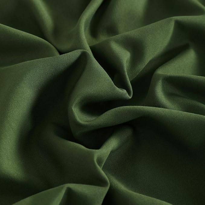 NTBAY Queen Pillowcase Set - 4 Pack Brushed Microfiber 20x30 Pillowcases - Soft, Wrinkle-Free, Fade-Resistant, Stain-Resistant, Olive Green Pillowcases with Envelope Closure - 20x30 Inches