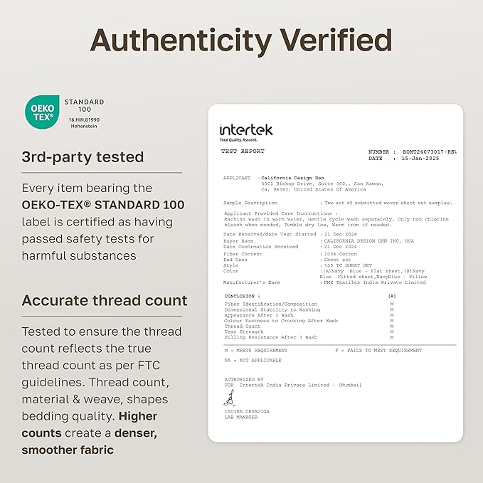 California Design Den Luxury Sheets Set for Split King Adjustable Bed, Soft 100% Cotton, 500 Thread Count Sateen Sheets for Bed, Snug Fit, Includes Twin-XL Fitted Sheets - Blue (Grey Tone)