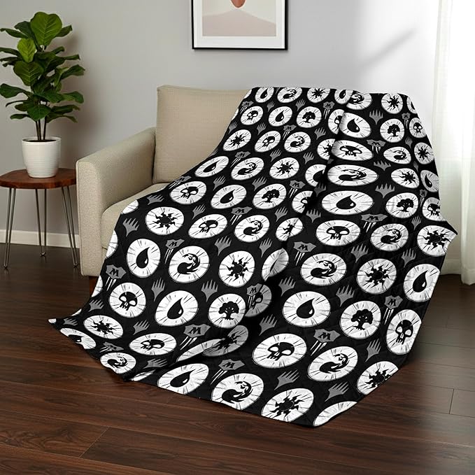 Northwest Magic The Gathering Animated Magic Full/Queen Quilted Blanket, Comfy Throw, Adults Boys Girls, Soft Lightweight Bedding for Bed, or Couch, 90 x 90 inches