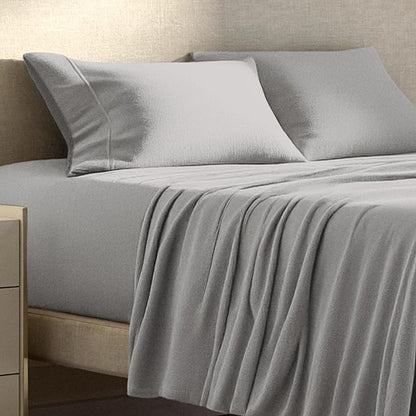Bare Home Super Soft Fleece Sheet Set - King Size - Extra Plush Polar Fleece, No-Pilling Bed Sheets - All Season Cozy Warmth (King, Light Grey)