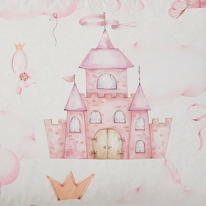 Kids Bedding Set Bed in a Bag for Boys and Girls Toddlers Printed Sheet Set and Comforter, Full, Fairytale Princess