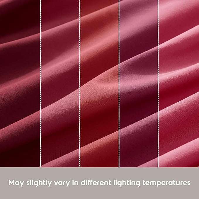 Nestl King Sheet Set - Luxury 1800 Ultra-Soft Microfiber King Bed Sheets - Double Brushed - Deep Pockets - Easy Fit - 4 Piece Set - Bedding Sheets & Pillowcases (King, Burgundy Red)