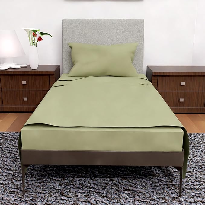 Twin Sheet Set - 3-Pcs Deep Pockets Cooling Sheets - Ultra-Soft Bedding Perfect for Twin Size (Sage)