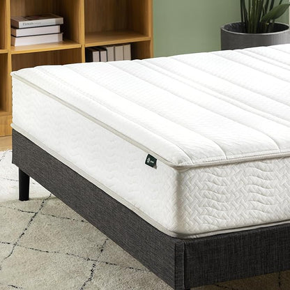 Zinus 8 Inch Foam and Spring Hybrid Mattress [New Version], Full, Fiberglass Free, Medium Firmness, Durable Support, Certified Safe Foams & Fabric, Mattress in A Box