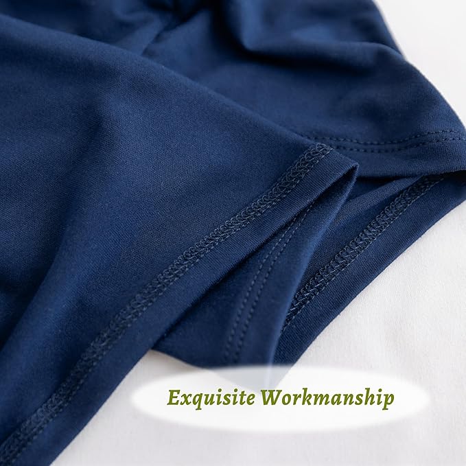 Stretchy Body Pillow Case Cover - Jersey Knit Long Pillowcase for Body Pillow, 1 Pack - Envelope Closure & Skin-Friendly, Soft and Breathable for Sleeping, 20"x54", Navy