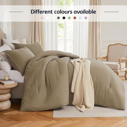 Oversized King Comforter Set Taupe Brown Pink,3PCS Soft Lightweight Breathable Bedding Comforter for All Season, Oversized King Size(120''×98'' Comforter & 2 Pillowcases)