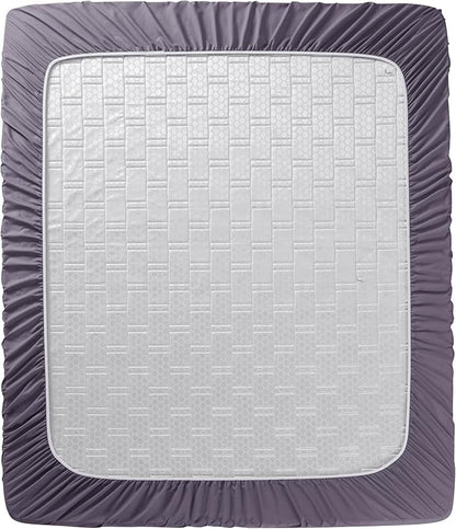 Clara Clark Twin XL Sheets - Hotel Luxury 5 Piece Bed Sheets for Twin XL Size Bed - Soft Bedding Sheets & Pillowcases, Fits Mattress up to 16 inch deep. Twin XL, Grayish Purple