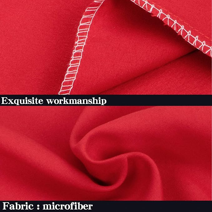NTBAY King Pillowcase Set - 2 Pack Brushed Microfiber 20x36 Pillowcases - Soft, Wrinkle-Free, Fade-Resistant, Stain-Resistant, Red Pillowcases with Envelope Closure - 20x36 Inches, Red