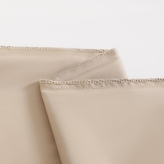 NTBAY 12 Pack Satin King Pillowcases for Hair and Skin, Luxurious and Silky Pillow Cases with Envelope Closure, 20 x 36 Inches, Taupe