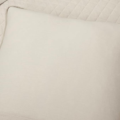 Lush Decor Ava Quilt Diamond Pattern Solid 2 Piece Oversized Bedding Blanket Bedspread Set - Twin-XL - Neutral