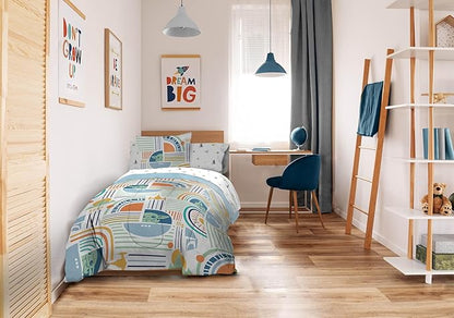 Sunny Side Up Kids Comforter Set Includes Sheets and Pillow Covers - Soft and Cozy Bed Set for Stylish Room Decor, Multicolor - The Mandalorian, 5 Piece Twin Size Bedding
