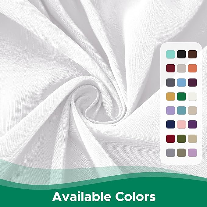 Biscaynebay Wrap Around Bed Skirts for Full & Full XL Beds Extra Long Drop of 25", White Adjustable Elastic Dust Ruffles Easy Fit Wrinkle Resistant Silky Luxurious Fabric Machine Washable