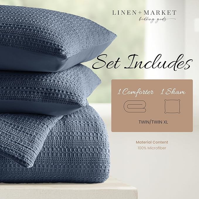 Linen Market King Size Comforter Set (3 Piece) - Bring Luxury Home with Our Soft and Lightweight Down Alternative Comforter King Set - This Includes Your King Comforter and 2 Pillow Shams